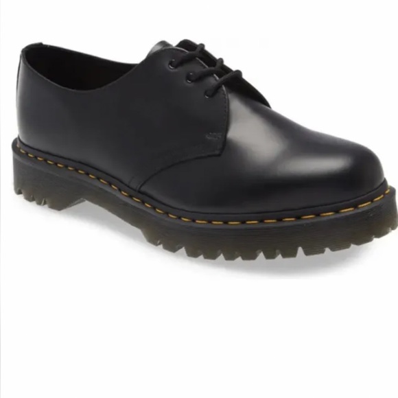 MARTENS 1461 QUAD PLATFORM DERBY SHOES BLACK womens 11 men 10